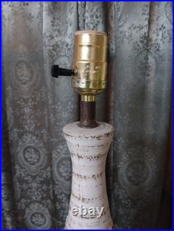 Vintage MCM Mid-century Modern Ceramic Lamp Decor Rare Retro Design Works Neat