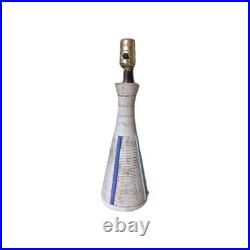 Vintage MCM Mid-century Modern Ceramic Lamp Decor Rare Retro Design Works Neat