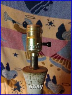 Vintage MCM Mid-century Modern Ceramic Lamp Decor Rare Retro Design Works Neat