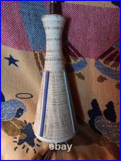 Vintage MCM Mid-century Modern Ceramic Lamp Decor Rare Retro Design Works Neat