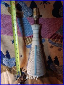 Vintage MCM Mid-century Modern Ceramic Lamp Decor Rare Retro Design Works Neat