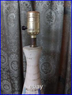 Vintage MCM Mid-century Modern Ceramic Lamp Decor Rare Retro Design Works Neat