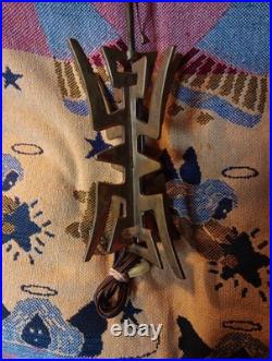 Vintage MCM Mid-century Modern Lamp Abstract Brass Design Unusual Rare Works