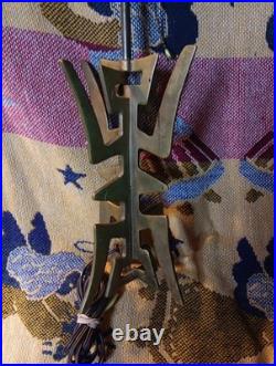 Vintage MCM Mid-century Modern Lamp Abstract Brass Design Unusual Rare Works