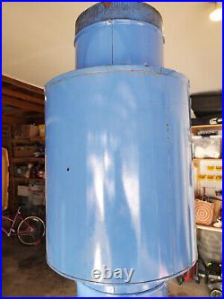 Vintage MCM Rare Blue Majestic Fire Hood Cone Fireplace Preway and Malm Style