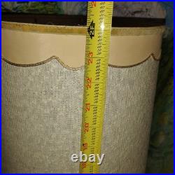 Vintage MCM Turquoise Atomic Era Lamp W Unique Shade. Truly Rare. F. A. I. P