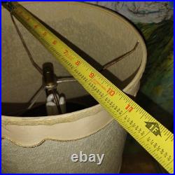 Vintage MCM Turquoise Atomic Era Lamp W Unique Shade. Truly Rare. F. A. I. P