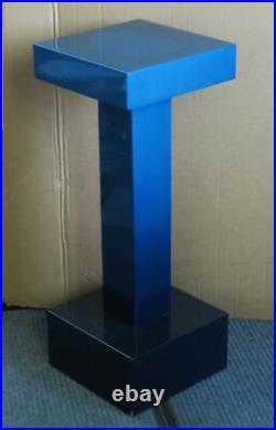 Vintage MID Century Modern Pierre Cardin Minimalism Fine Art Blue Pedestal Rare