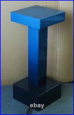 Vintage MID Century Modern Pierre Cardin Minimalism Fine Art Blue Pedestal Rare