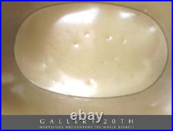 Vintage MID Century Rare & Cool! MCM Tin Wastebasket! Bin Faux Burlwood 60s Gold