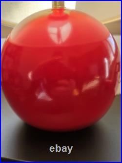 Vintage Markel Dot Orb Lamp WithShade Red Sphere Mid Century Modern MCM RARE Works