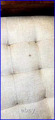 Vintage Mid-Century Furniture Solid Wood Entry Telephone Table Bench Seat RARE