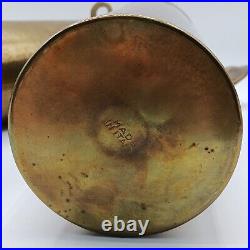 Vintage Mid Century Modern 12 Brass Candle Holder Wall Sconce PAIR Italy RARE