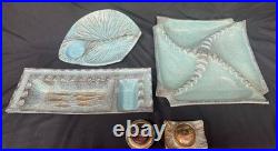 Vintage Mid Century Modern 5-piece California Pottery Originals Rare Smoking Set