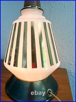 Vintage Mid Century Modern Atomic MCM Table Lamp Three Way Reading Light Rare