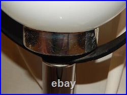 Vintage Mid Century Modern Bentwood Table Lamp 27 Chrome Globe Rare Kovacs