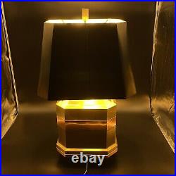 Vintage Mid Century Modern Brass and Copper Table Lamp Rare Works Great 28in Vintage Mid Century Modern Brass and Copper Table Lamp Rare Works Great 28in
