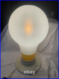 Vintage Mid Century Modern GIANT Light Bulb Le Bulb LAMP 70s RARE FUN WOW