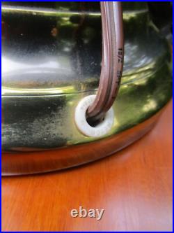 Vintage Mid Century Modern HEYCO Gold -Silver Tone Metal Sphere Table Lamp Rare