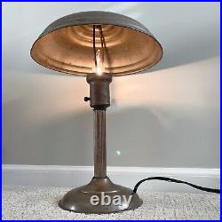 Vintage Mid Century Modern Lamp 18 Height All Steel Body & Shade RARE