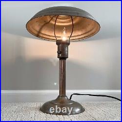 Vintage Mid Century Modern Lamp 18 Height All Steel Body & Shade RARE