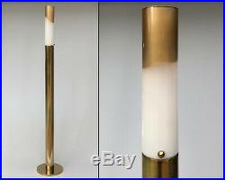 Vintage Mid Century Modern Laurel Floor Lamp with Blown Glass Diffuser Rare