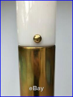 Vintage Mid Century Modern Laurel Floor Lamp with Blown Glass Diffuser Rare