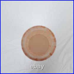 Vintage Mid Century Modern MCM Glass Lamp Shade Germany Orange Rare Retro Cone