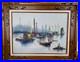 Vintage_Mid_Century_Modern_Oil_Painting_On_Canvas_Signed_Chinese_Boats_26x32_01_jf