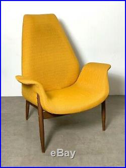 Vintage Mid Century Modern Rare Arthur Umanoff Madison Tall Lounge Chair