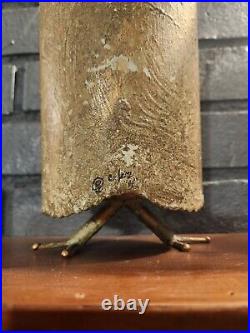 Vintage Mid Century Modern Rare Original Curtis Jere Owl Sculpture Signed 1967