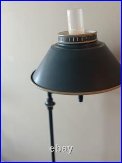 Vintage Mid-Century Modern Toleware Swing-arm (Bridge Style) Floor Lamp. Rare