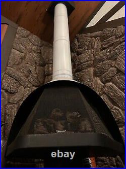 Vintage Mid Century Modern White Majestic Firehood Fireplace Chimney RARE