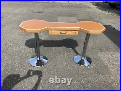 Vintage Mid Century Retro Desk Vanity Table Rare? Groovy Modern MCM Deco Mod