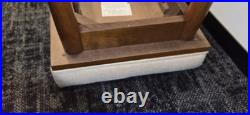 Vintage Mid-Century Style Wood Furniture Entry Telephone Table Bench Seat RARE