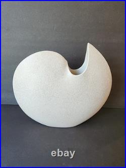 Vintage Mid-century Modern Toyo Large White Ceramic Vase MCM Rare