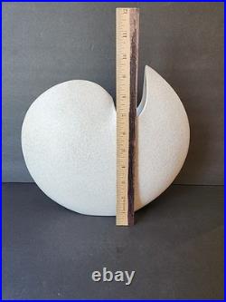 Vintage Mid-century Modern Toyo Large White Ceramic Vase MCM Rare