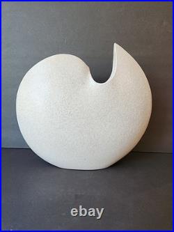 Vintage Mid-century Modern Toyo Large White Ceramic Vase MCM Rare