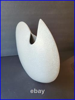 Vintage Mid-century Modern Toyo Large White Ceramic Vase MCM Rare