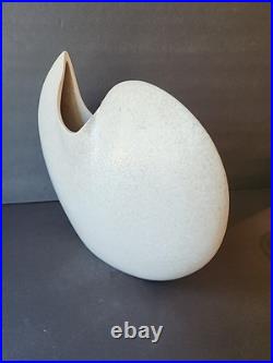 Vintage Mid-century Modern Toyo Large White Ceramic Vase MCM Rare