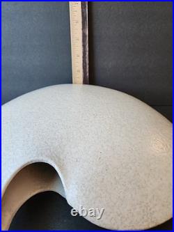 Vintage Mid-century Modern Toyo Large White Ceramic Vase MCM Rare