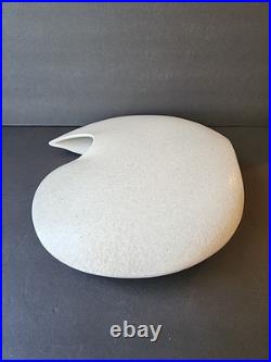 Vintage Mid-century Modern Toyo Large White Ceramic Vase MCM Rare
