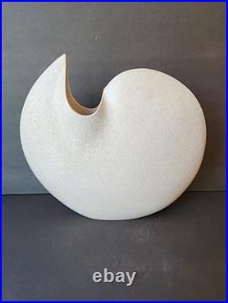 Vintage Mid-century Modern Toyo Large White Ceramic Vase MCM Rare
