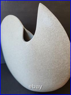 Vintage Mid-century Modern Toyo Large White Ceramic Vase MCM Rare