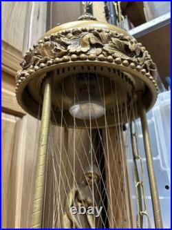 Vintage Modern Goddess Oil Rain Hanging Lamp MID Century 31 X 9 MCM Rare