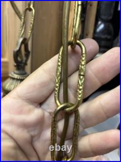 Vintage Modern Goddess Oil Rain Hanging Lamp MID Century 31 X 9 MCM Rare