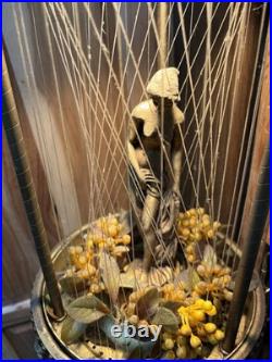 Vintage Modern Goddess Oil Rain Hanging Lamp MID Century 31 X 9 MCM Rare