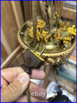 Vintage Modern Goddess Oil Rain Hanging Lamp MID Century 31 X 9 MCM Rare