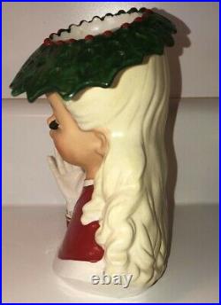 Vintage Napco 1954 Christmas Lady Head Vase CX2708 Rare