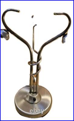 Vintage OH Lighting Lamp Unique Rare Midcentury ART GLASS Floral Globe 27